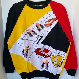 NEW VINTAGE 90’s 3-D ARPILLERA CYCLING SWEATSHIRT